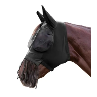 Image de Waldhausen Masque Anti Mouches Puck avec des Ailes de Nez Noir
