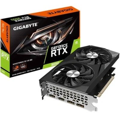 Image de GIGABYTE GeForce RTX 3050 WINDFORCE OC V2 8G NVIDIA 8 Go GDDR6 Neuf