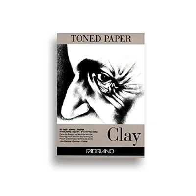 Image de Fabriano Honsell 19100497 Bloc de 50 feuilles papier gris 120 g/m² 15% coton pour toutes les techniques séchage Format A4