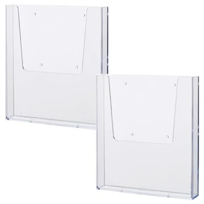 Image de Helit H2350202 2 Porte brochures mural &quot;the help wall&quot; DIN A4, pièces, transparent