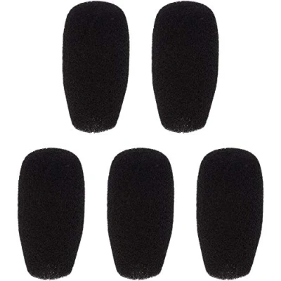 Image de Lot de 5 protections en mousse pour microphone Noir (48 x 12 mm)