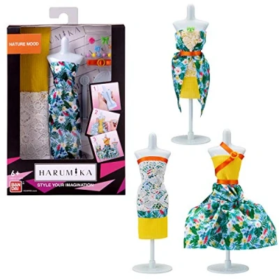 Image de Harumika Bandai Coffret Styliste Thème Nature Mood Kit de Loisirs créatifs pour créer sa Mode sans Fil, Aiguille 40416