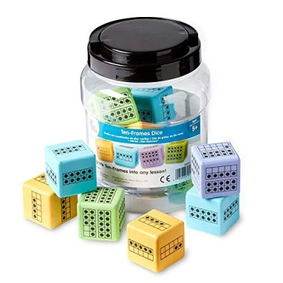 Image de Learning Resources Dés de grilles dix cases Jeu 12