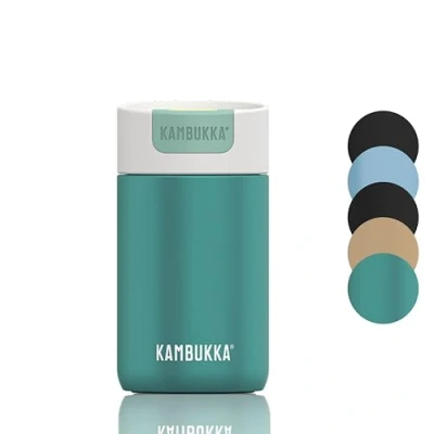 Image de Kambukka Gobelet isotherme 300 ml Modèle Olympus ENCHANTED FOREST 2.0&quot; isotherme/tasse à café emporter : nettoyage facile fond antidérapant isolé sous vide tasse de voyage