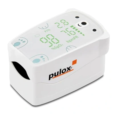 Image de Pulox PO 235 Oxymètre de pouls pédiatrique avec fonction d&#039;alarme Mesure SpO2, fréquence cardiaque et l&#039;IP chez les enfants