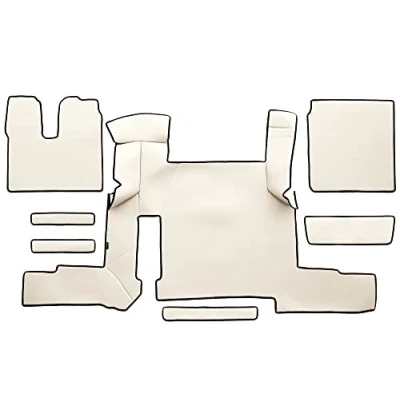 Image de F CORE Tapis de entierement Le Sol Camion compatibilité pour Man TGX 01.18 03.20 AUTOMAT 2 Tiroirs Champagne