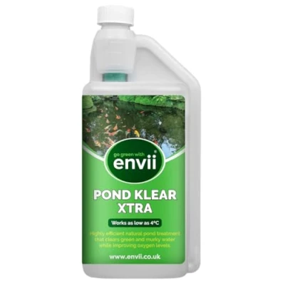 Image de Envii Pond Klear Xtra Traitement bacteries pour elimine Eau Verte Bassin avec Poisson Biologique Qui Fonctionne Toute l&#039;année Traite 60 000 L