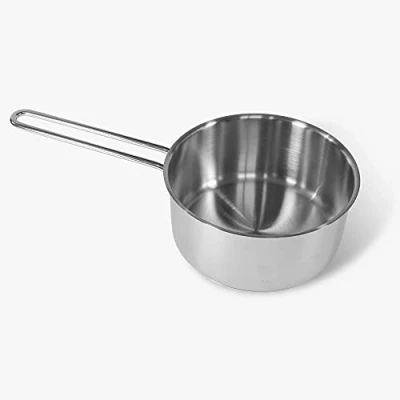 Image de Moneta Allegro Inox Sauce Pan, Casserole avec Poignée, Acier Inoxydable Résistant, Convient à Toutes les Plaques de Cuisson, Lavable au Lave Vaisselle, 350 ml