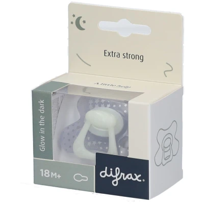 Image de Difrax® Sucette Glow in the Dark Natural +20 Mois (Couleur non sélectionnable)