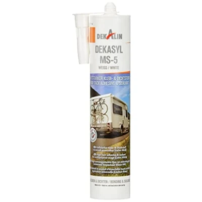 Image de Dekalin L0903W Dekasyl Ms 5 Élastique Adhésif et Cartouche de Joint, Blanc, 290ml le Volume