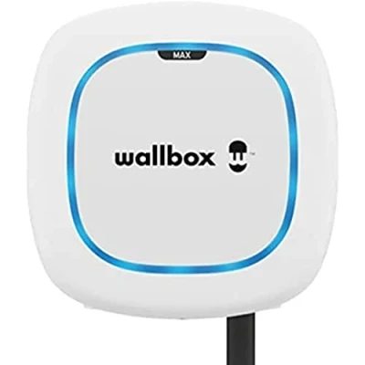 Image de Wallbox Pulsar Max, Chargeur pour Véhicules Électriques (7.4 KW, Type 2, Wi FI, Bluetooth, OCPP, Intérieur/Extérieur, 7m, Installation Facile), Compatible avec Alexa Et Google Home, Blanc