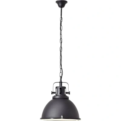 Image de BRILLIANT lampe Jesper suspension 38cm verre noir 1x A60, E27, 60W, adapté aux lampes standard (non incluses) Échelle A ++ à E La chaîne peut être raccourcie