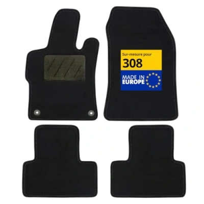 Image de DBS Tapis de Voiture sur Mesure pour 308 (dès 2021) Sol antidérapant Automobile Moquette Galaxy 4 pièces