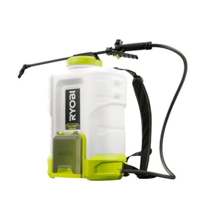 Image de RYOBI Pulvérisateur à Dos 18V One+ jusqu&#039;à 6,2 Bars Harnais Confort et Sangles réglables réservoir 15 L (sans Batterie ni Chargeur) RY18BPSB 0, Vert &amp; Anthracite