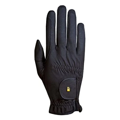Image de Roeckl Roeck Grip Gants d&#039;équitation de Couleur Noir, Taille: 7