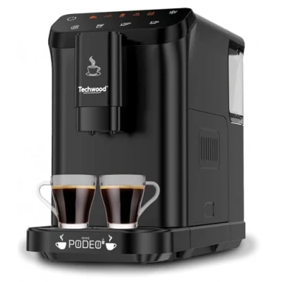 Image de Machine à café expresso TECHWOOD Modèle automatique Capacité 15 L Broyeur grains 250 g 1350 W