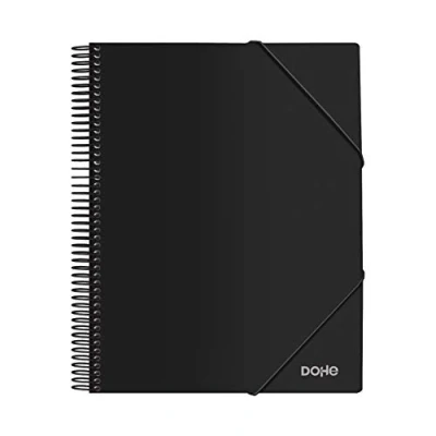 Image de DOHE Porte vues de 30 pochettes PP (80 mic) A4 à spirale Noir