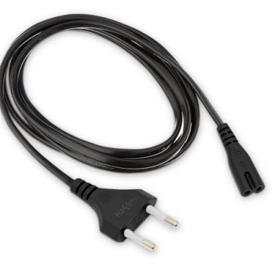 Image de Waytex 51130 Cordon d&#039;alimentation Bipolaire 1,8 m Noir