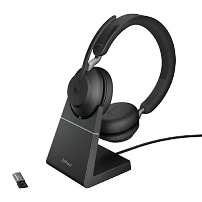 Image de Jabra Evolve2 65, MS Stereo Casque Sans fil Arceau Bureau/Centre d&#039;appels USB Type A Bluetooth Noir Neuf