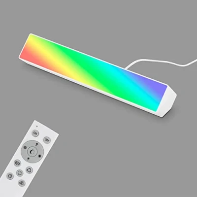 Image de BRILONER Leuchten Smart Lightbar LED, WiFi, commande vocale RGB, CCT, lampe de jeu, éclairage TV, télécommande, blanc, 255 x 45 mm (l h)