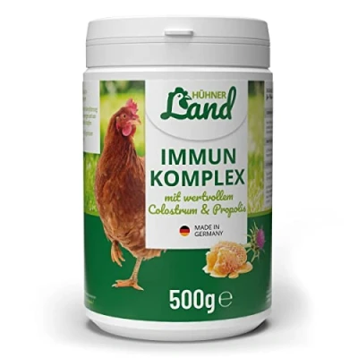 Image de HÜHNER Country Immune Complex 500g pour Poulets, Poussins &amp; volailles I complément Alimentaire Aliments avec levure de bière Booster immunitaire Poulets