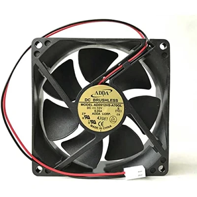 Image de Cooling Fan For AD0912HS A70GL ADDA 12V 0.25A 2Wire 9cm Case 90x90x25mm