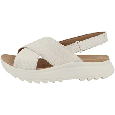Image de Clarks Femme Dashlite Wish Sandales, Off White Combi, 36 EU