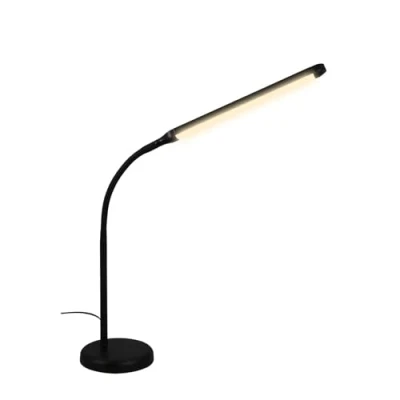 Image de BRILONER Lampe de chevet LED à variateur tactile, bureau LED, table lecture pour domicile, 4 niveaux, noir