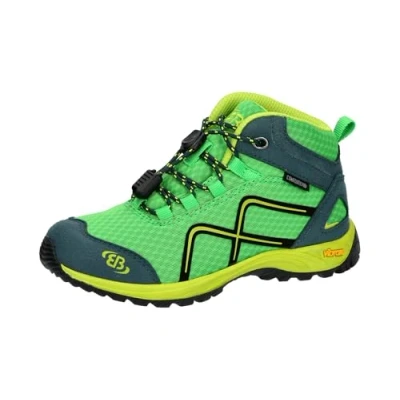Image de Brütting Guide High Chaussure de Course Tout Terrain, Vert Citron et pétrole, 35 EU