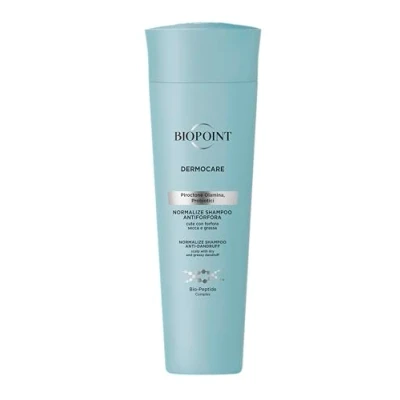 Image de Biopoint Dermocare Normalize Shampooing anti pelliculaire pour cheveux avec pellicules sèches et grasses, action nettoyant normalisant, donne des propres sains, 200 ml