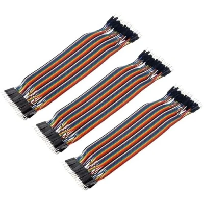 Image de Aihasd 120PCS 20cm Mâle à Dupont fil Cavalier câble pour Breadboard de test circuit