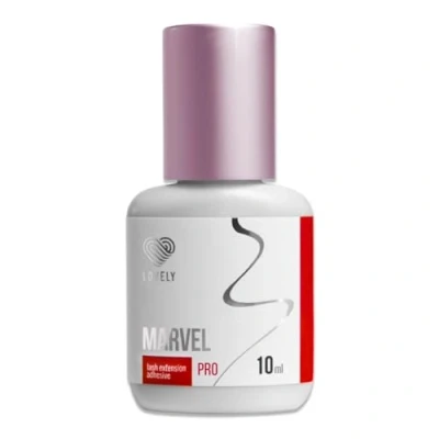 Image de LOVELY colle pour cils MARVEL (10ml, couleur : NOIR) rapide, temps de séchage 1 seconde, 8 semaines d&#039;adhérence, faible dégagement vapeur, des extensions professionnelles