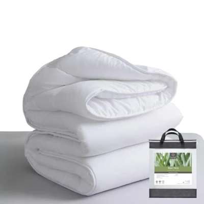 Image de Tural Couette 150 x 220 cm avec Traitement à l&#039;aloe Vera, Rembourrage en Fibre 300 g/mm, Douce, Respirante, certifiée Oeko Tex (Blanc, lit de 90)