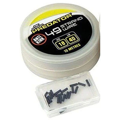 Image de Fox Rage Predator 49 Strand Wire Incl. Crimps 10m (40lbs) Matériel bas de ligne carnassier