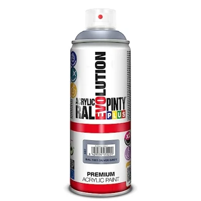 Image de PINTYPLUS Aérosol de peinture EVOLUTION 520cc RAL 7001 Silver Grey