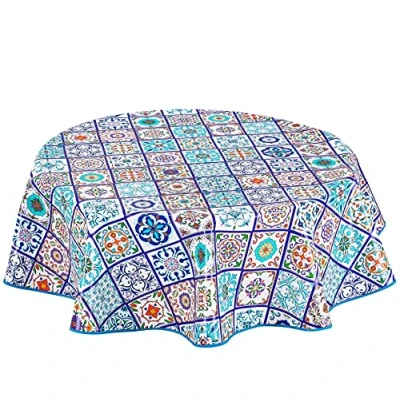Image de Home Direct Nappe Ronde en Toile cirée PVC Facile à Nettoyer 155 cm