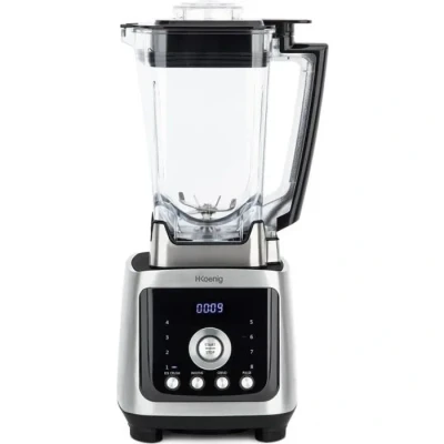 Image de H.Koenig Blender Power+ Puissant 2000W aluminium MXH880 Bol tritan 2L Lames inox, 4Programmes glace pilée Smoothie broyer pulse 8Vitesses Polyvalent Milkshake Cocktail Soupe, Nettoyage facile