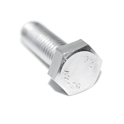 Image de Lot de 50 vis à tête hexagonale M10 x 25 DIN 933 A2 en acier inoxydable avec filetage complet