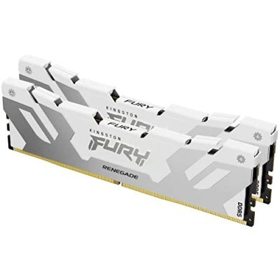 Image de Kingston Technology FURY DIMM DDR5 CL32 32Go 6000 MT/s (kit de 2) Renegade Blanc XMP Neuf