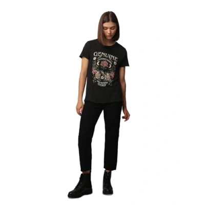 Image de ONLY Onllucy Reg S/S Top JRS Noos, Noir/imprimé : véritable, s Femme