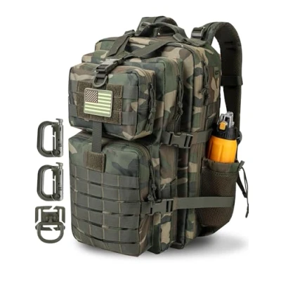 Image de Hannibal Tactical Sac à dos tactique militaire US Cooper 40 l de l&#039;armée randonnée 3 jours Bug Out Go Bag