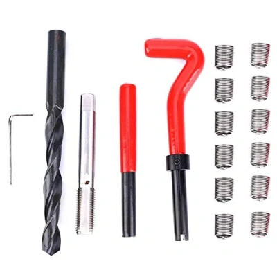 Image de Kit de Réparation Filetage M12x1.5 Vis à Douille Filetée Femelle en Acier Inoxydable Outil d&#039;Insertion