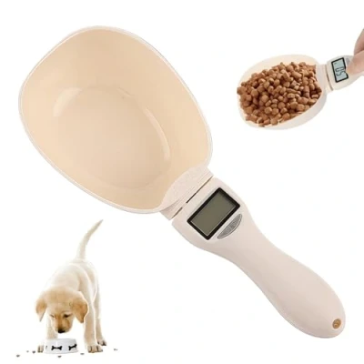 Image de balance de cuisine numérique précise à 1 g : 800 avec écran LCD, cuillère doseuse, peser amovible pour épices, farine, liquide, nourriture chien,