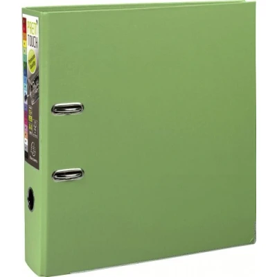 Image de EXACOMPTA Lot de 3 Classeurs à Levier Prem&#039;Touch Polypro Int / Ext Dos 80 mm Renforcé VERT ANIS