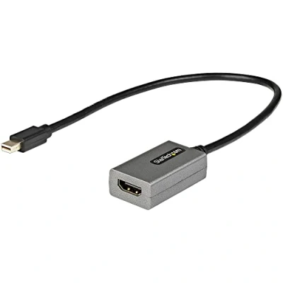 Image de StarTech.com Adaptateur Mini DisplayPort vers HDMI Dongle mDP to 1080p 1.2 Écrans/Affichages Convertisseur DP Câble Intégré 30cm (MDP2HDEC)