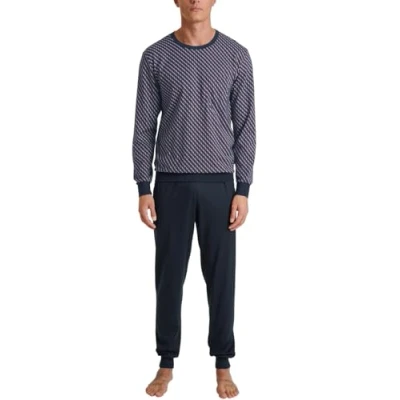 Image de CALIDA Impression Relax Ensemble de Pijama, Rouge Mars, 50 (Lot 2) Hommes