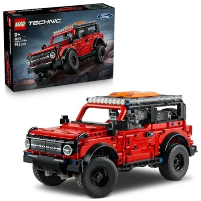 Image de LEGO Technic SUV Ford Bronco Jeu de Construction Voiture 4x4 Maquette avec Portes Ouvrantes, Moteur V6, Suspension &amp; Direction Cadeau Collector pour Garçon dès 9 Ans 42213
