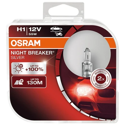 Image de OSRAM 64150NBS HCB Ampoule, projecteur longue portée H1 12V 55W Halogène CITROËN: C3 I 3/5 portes, C4 II 5 C5 3, RENAULT: CLIO 2, 3