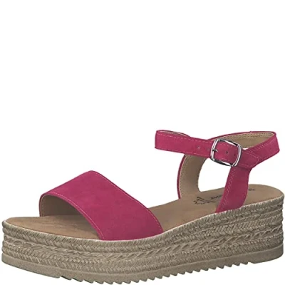 Image de s.Oliver Sandales à plateforme, Femme, Taille: 40, Fuchsia Cuir