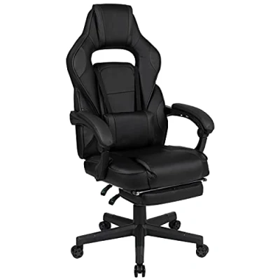 Image de Flash Furniture Meubles Chaises de Course, Cuir, Noir